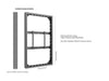Multibrackets M Pro Series Enclosure 65" High Brightness Wall Medium Black Signage Display Enclosures Multibrackets