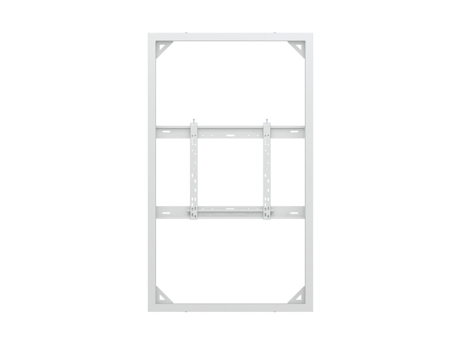 Multibrackets M Pro Series Enclosure 65" High Brightness Wall Medium White Signage Display Enclosures Multibrackets
