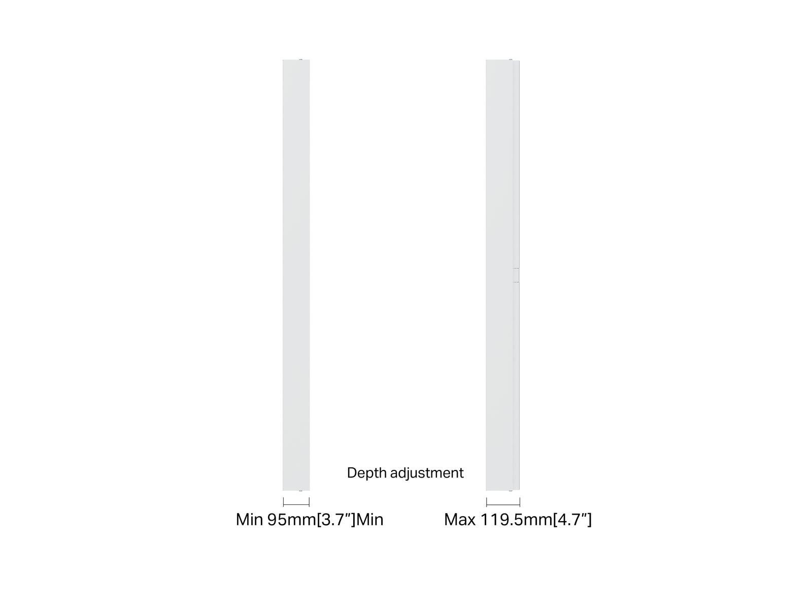 Multibrackets M Pro Series Enclosure 65" High Brightness Wall Medium White Signage Display Enclosures Multibrackets