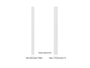 Multibrackets M Pro Series Enclosure 65" High Brightness Wall Medium White Signage Display Enclosures Multibrackets