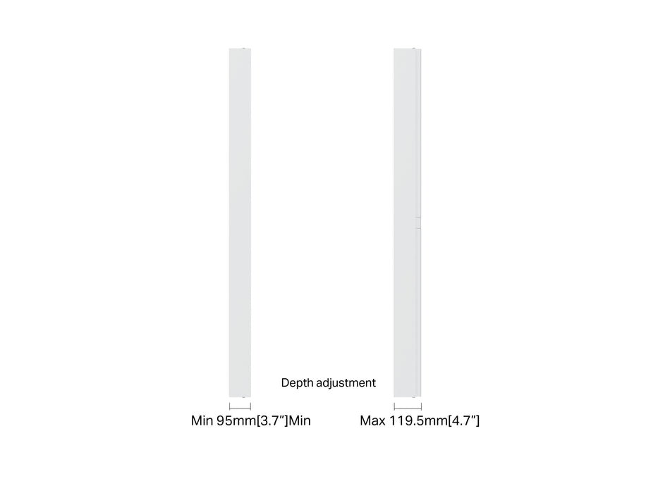 Multibrackets M Pro Series Enclosure 65" High Brightness Wall Medium White Signage Display Enclosures Multibrackets