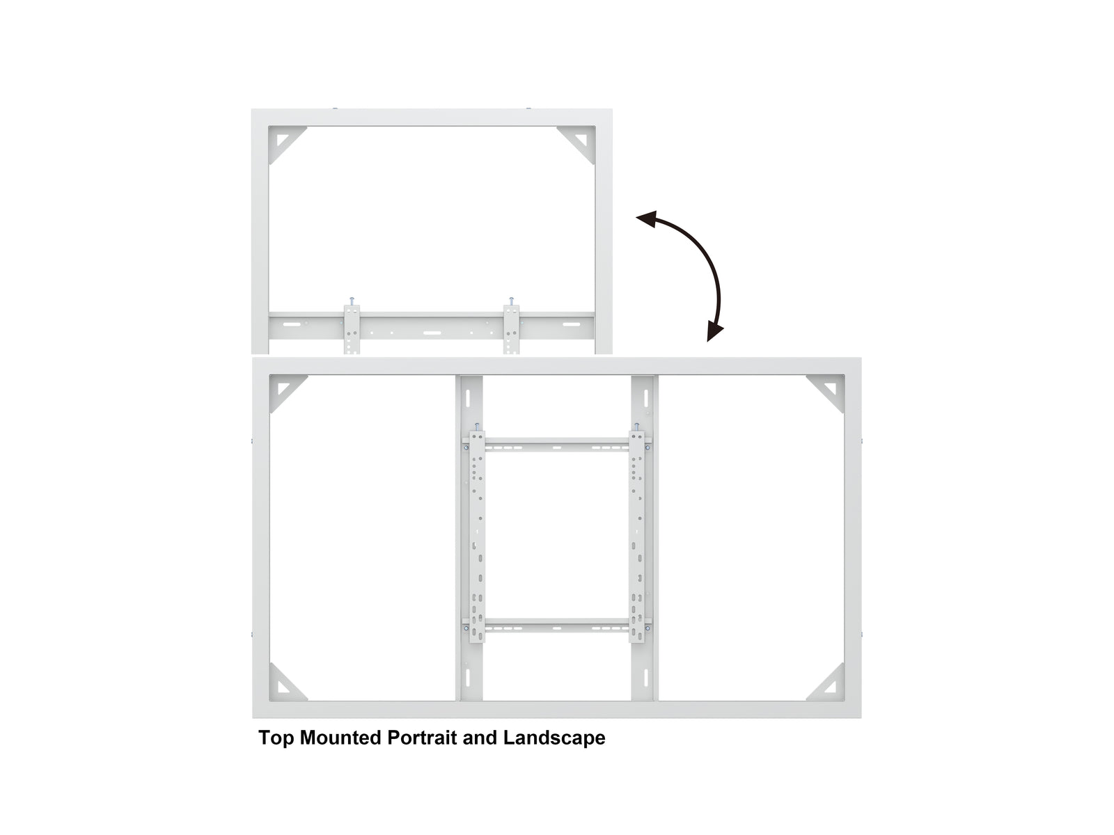 Multibrackets M Pro Series Enclosure 65" High Brightness Wall Medium White Signage Display Enclosures Multibrackets