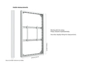 Multibrackets M Pro Series Enclosure 65" High Brightness Wall Medium White Signage Display Enclosures Multibrackets
