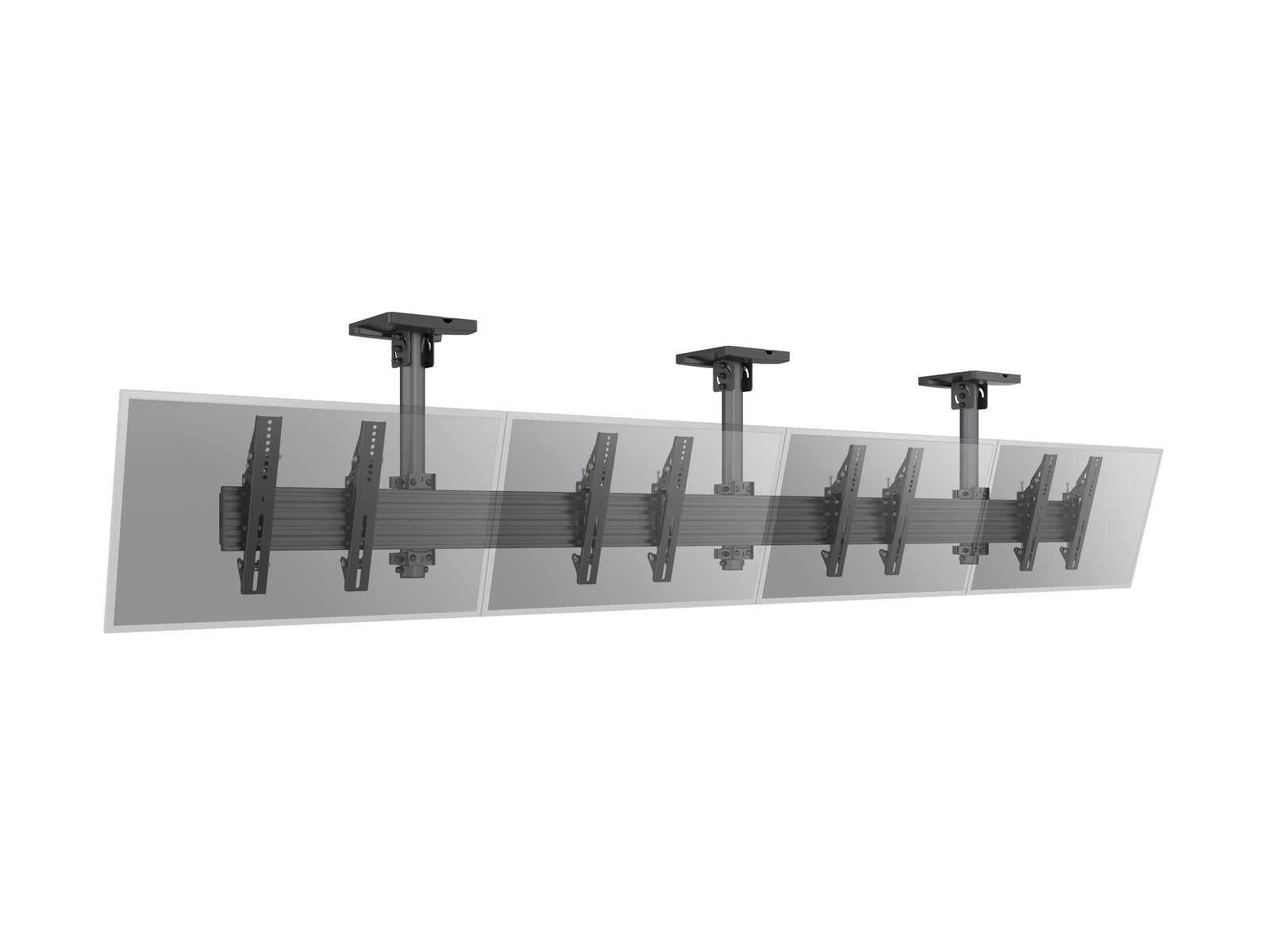 Multibrackets M Menu Board Pro 4-Screen Ceiling Mount For 32"-50" Screen | VESA 300x300 Ceiling Mount Bracket Multibrackets
