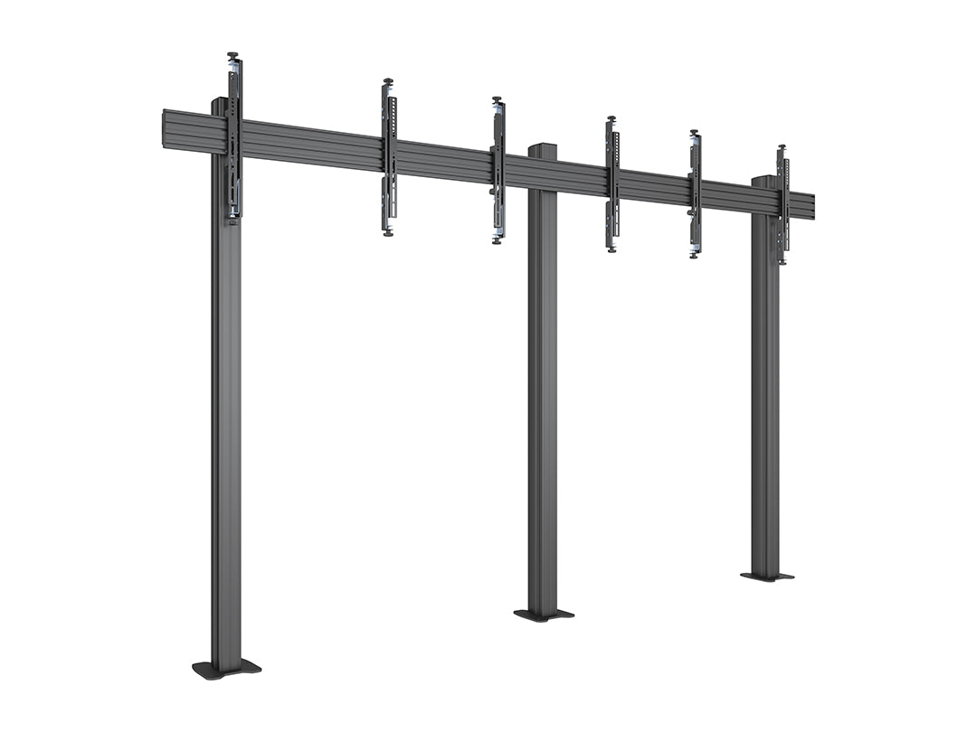 Multibrackets MBFM3x1U 3x1 Single-Sided Video Wall Stand For 32"-65" Screens Floor Stand Multibrackets