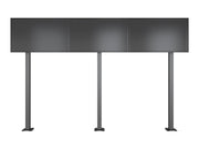 Multibrackets MBFM3x1U 3x1 Single-Sided Video Wall Stand For 32"-65" Screens Floor Stand Multibrackets