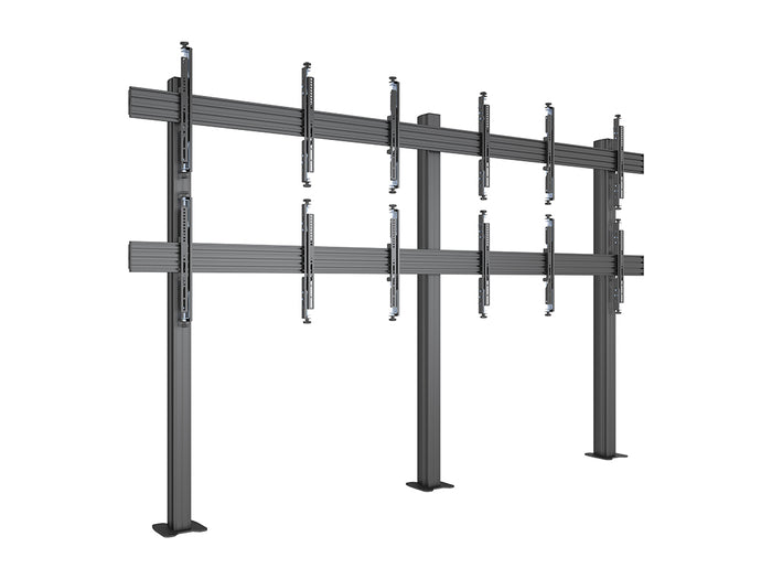 Multibrackets MBFM3x2U 3x2 Double-Sided Video Wall Floor Stand For 32"-65" Screens Floor Stand Multibrackets