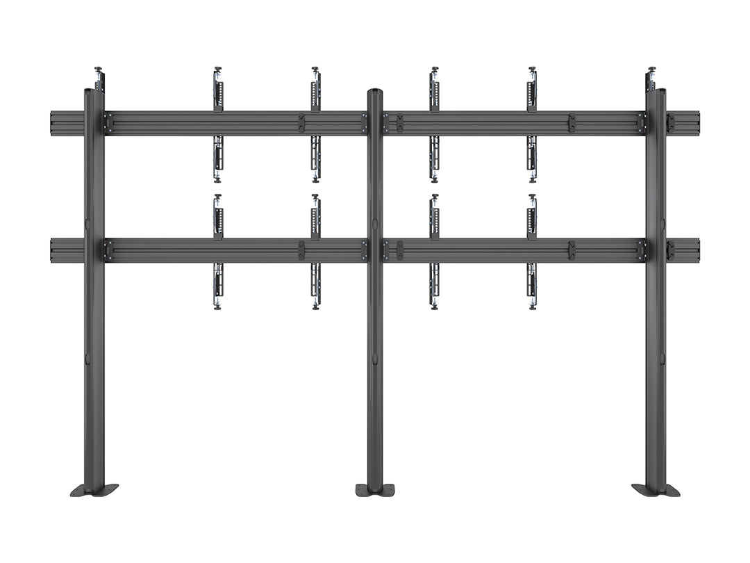 Multibrackets MBFM3x2U 3x2 Double-Sided Video Wall Floor Stand For 32"-65" Screens Floor Stand Multibrackets