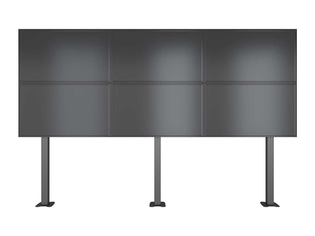 Multibrackets MBFM3x2U 3x2 Double-Sided Video Wall Floor Stand For 32"-65" Screens Floor Stand Multibrackets