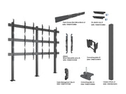 Multibrackets MBFM3x3U Triple-Sided 3x3 Video Wall Stand For 32"-65" Screens Floor Stand Multibrackets