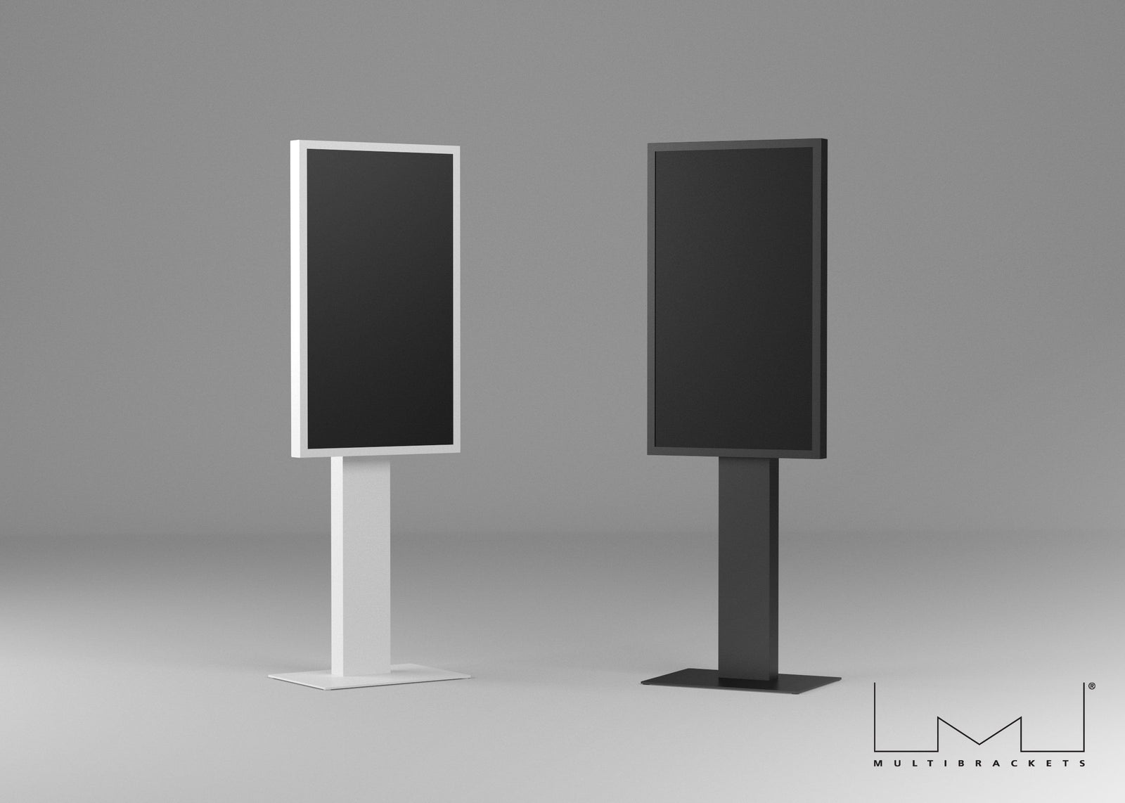 Multibrackets M Pro Series - Enclosure 55" Kiosk Black Signage Display Enclosures Multibrackets