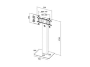 Multibrackets M Pro Series - Enclosure 55" Kiosk Black Signage Display Enclosures Multibrackets