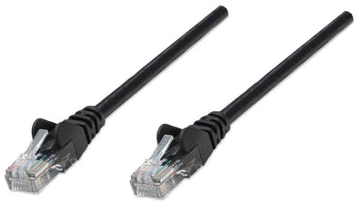 Intellinet Cat5e 10m Black CCA U/UTP PVC RJ45 Network Patch Cable | 345378 Ethernet Cable Intellinet