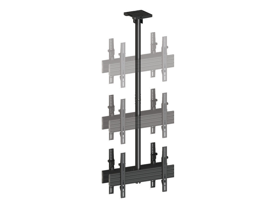 Multibrackets 42"-75" MBC1UX2 1.5m Pole Display Ceiling Mount Pro For 2 Screens Ceiling Mount Bracket Multibrackets