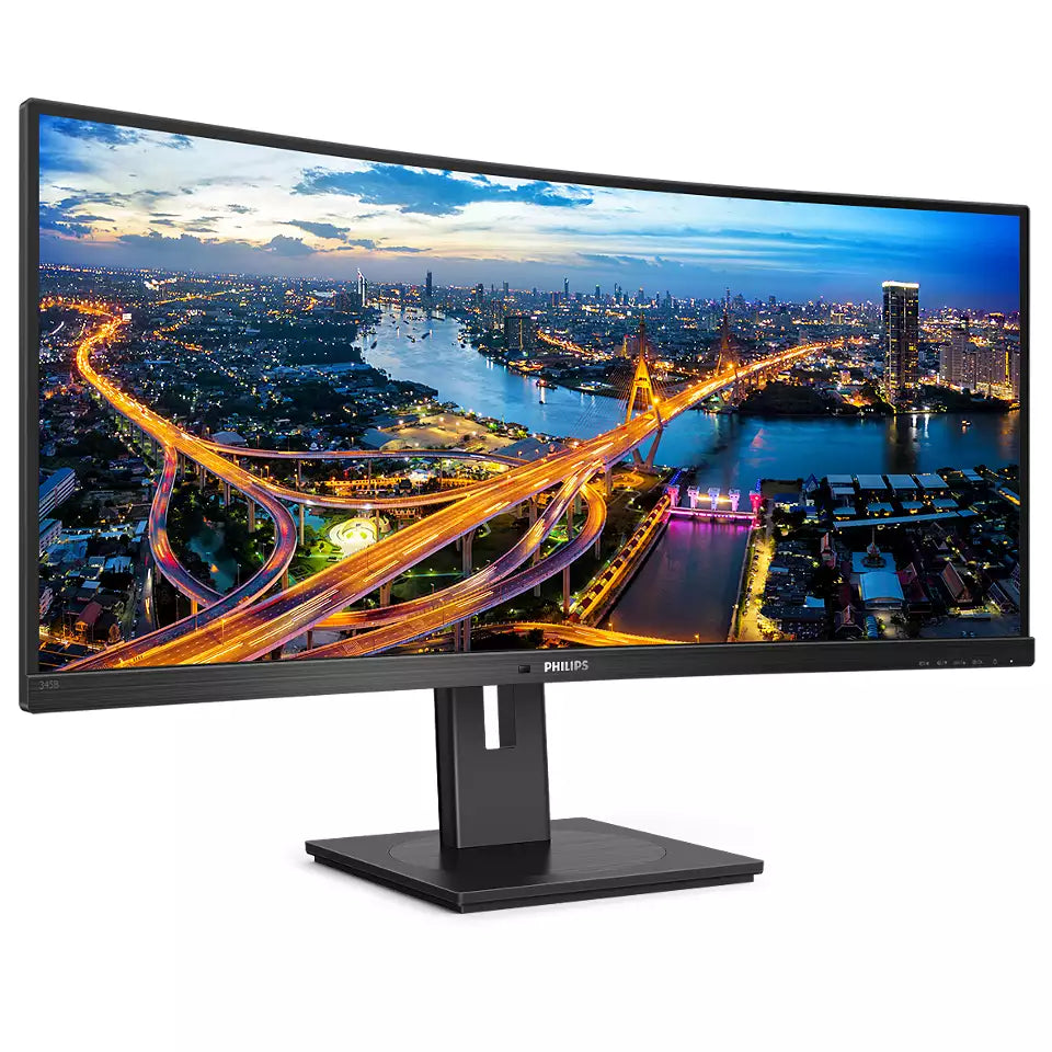 PHILIPS 34" Business Curved UltraWide LCD Display | 345B1C/00 Desktop Monitor Philips