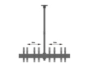 Multibrackets MBC2X1U Display Ceiling Mount Pro | 7350073733460 Ceiling Mount Bracket Multibrackets