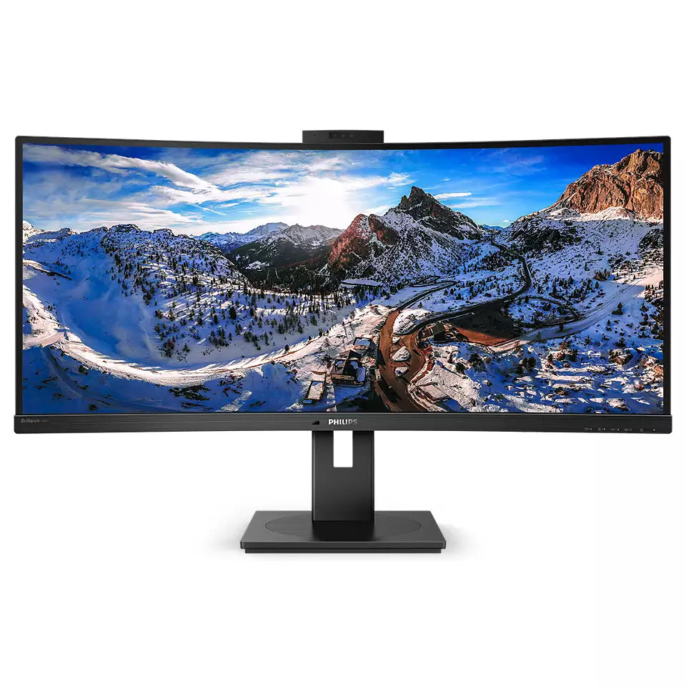 Philips 346P1CRH/00 34” Curved UWQHD UltraWide HDR Monitor Desktop Monitor Philips