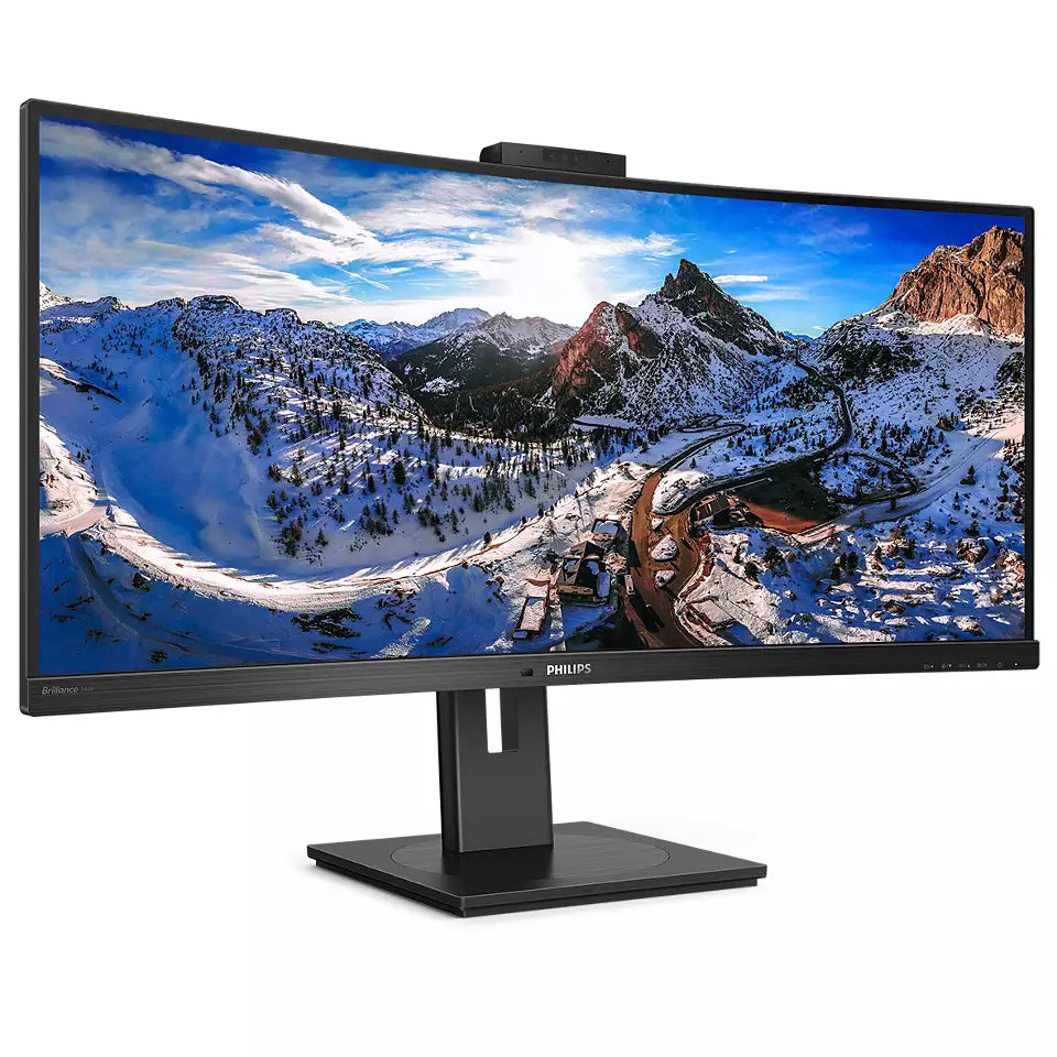 Philips 346P1CRH/00 34” Curved UWQHD UltraWide HDR Monitor Desktop Monitor Philips