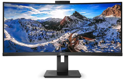 Philips 346P1CRH/00 34” Curved UWQHD UltraWide HDR Monitor Desktop Monitor Philips