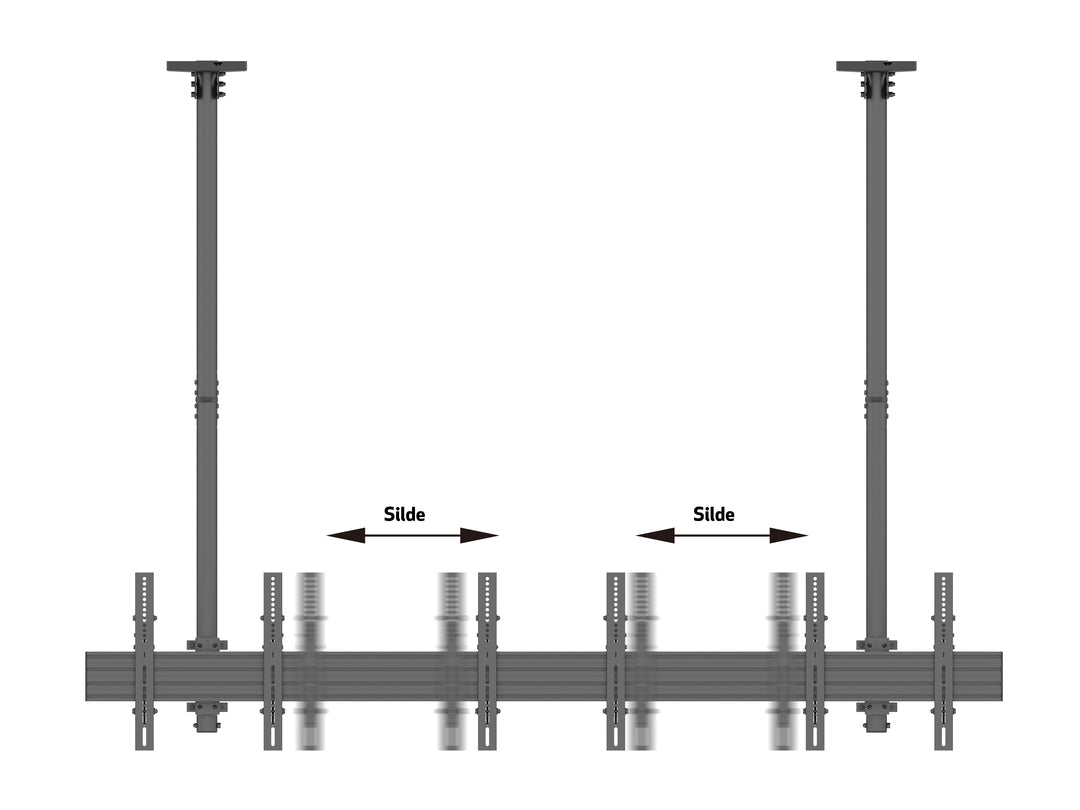 Multibrackets MBC3X1U Display Ceiling Mount Pro | 7350073733477 Ceiling Mount Bracket Multibrackets