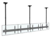 Multibrackets 40” - 65" MBC4X1U Ceiling Mount for 4 Screens | 3m Pole Ceiling Mount Bracket Multibrackets