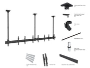 Multibrackets 40” - 65" MBC4X1U Ceiling Mount for 4 Screens | 3m Pole Ceiling Mount Bracket Multibrackets