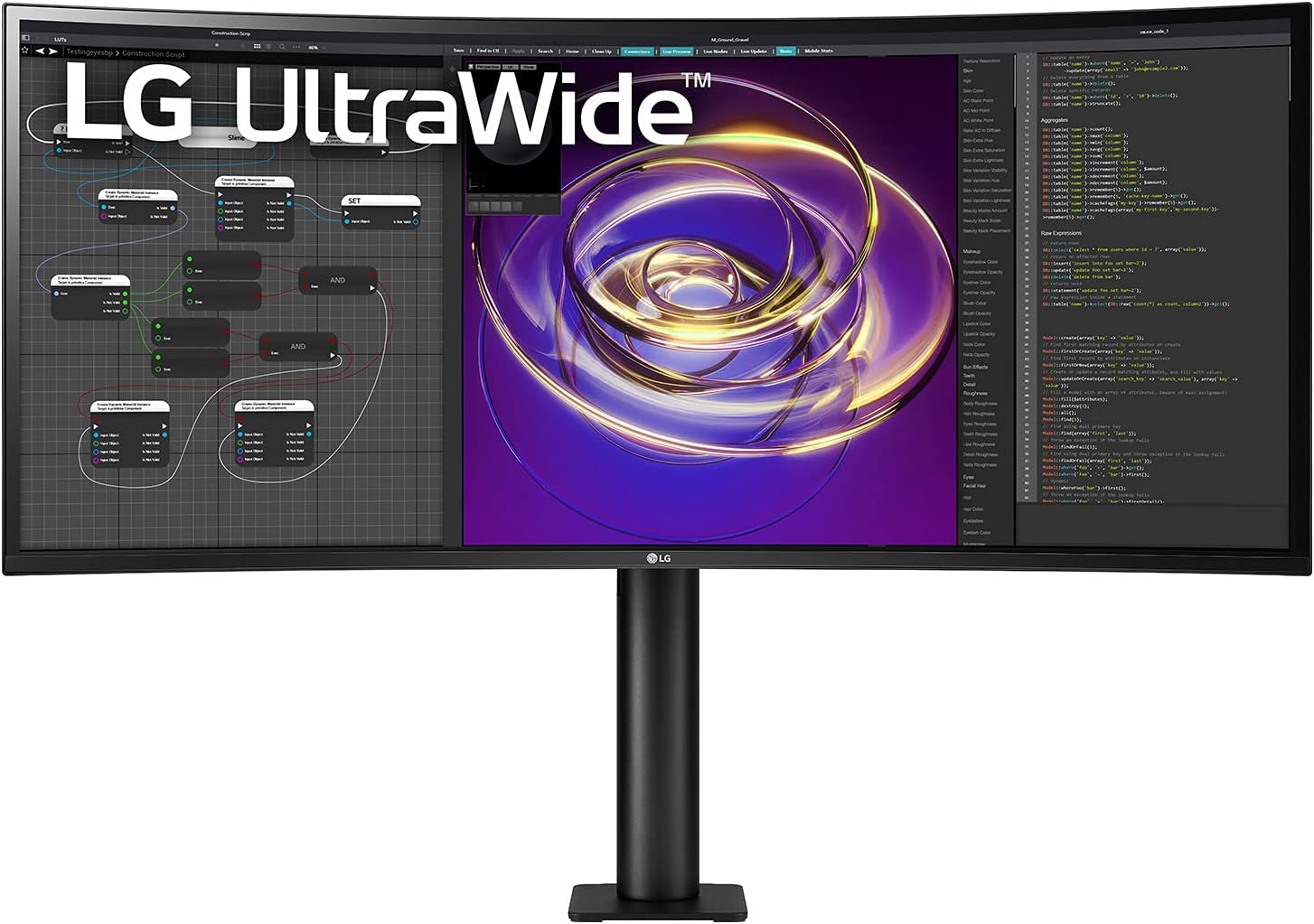LG 34" Curved UltraWide™ Ergo Quad HD Monitor | 34WP88CN-B Desktop Monitor LG