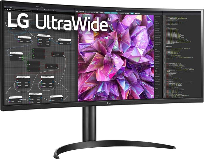 LG 34" Curved UltraWide™ 60Hz QHD Monitor | 34WQ75C-B Desktop Monitor LG