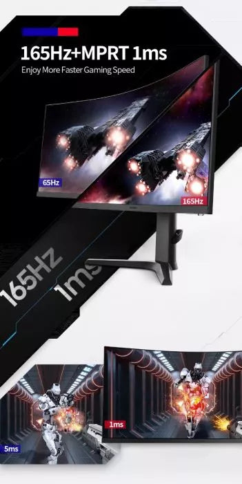 Koorui 34E6uC 34" 165Hz Refresh Rate - 1Ms Response QWHD Gaming Monitor (Open Boxed) Desktop Monitor Koorui
