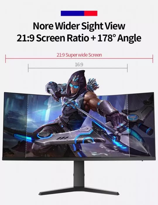 Koorui 34E6uC 34" 165Hz Refresh Rate - 1Ms Response QWHD Gaming Monitor (Open Boxed) Desktop Monitor Koorui