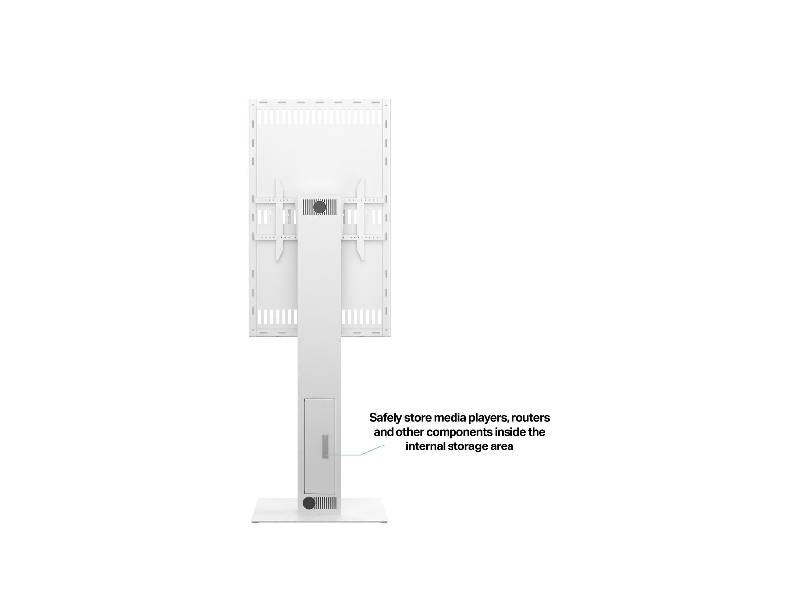 Multibrackets M Pro Series Enclosure 55" Kiosk White Signage Display Enclosures Multibrackets