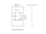 Multibrackets M Pro Series Enclosure 55" Kiosk White Signage Display Enclosures Multibrackets