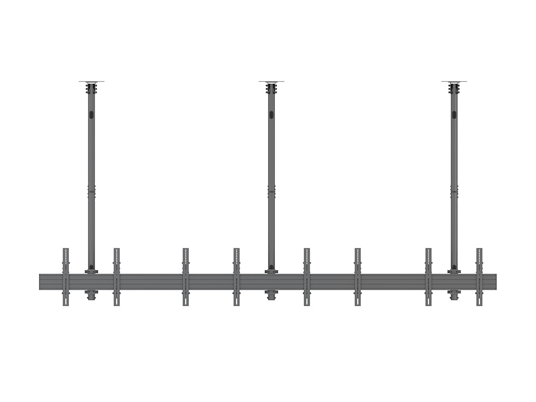 Multibrackets 40"-65" MBC4X1U2 Dual-Side Ceiling Mount with 3m Extension for 8 Screens Ceiling Mount Bracket Multibrackets