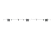 Multibrackets 40"-65" MBC4X1U2 Dual-Side Ceiling Mount with 3m Extension for 8 Screens Ceiling Mount Bracket Multibrackets