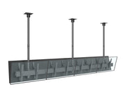 Multibrackets 40"-65" MBC4X1U2 Dual-Side Ceiling Mount with 3m Extension for 8 Screens Ceiling Mount Bracket Multibrackets