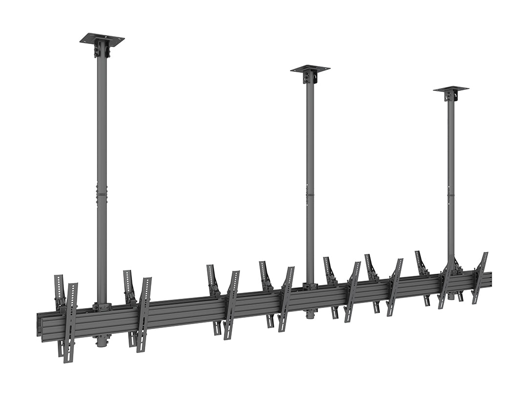 Multibrackets 40"-65" MBC4X1U2 Dual-Side Ceiling Mount with 3m Extension for 8 Screens Ceiling Mount Bracket Multibrackets