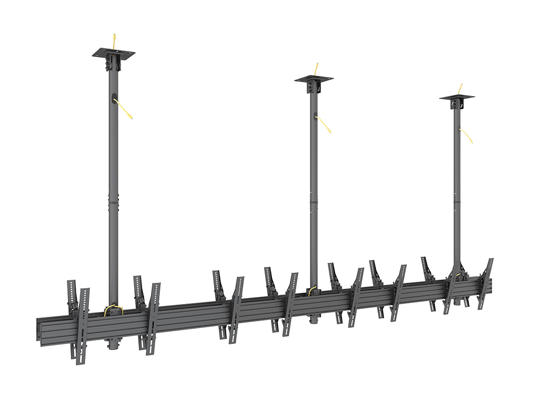Multibrackets 40"-65" MBC4X1U2 Dual-Side Ceiling Mount with 3m Extension for 8 Screens Ceiling Mount Bracket Multibrackets