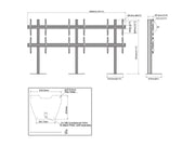 Multibrackets MBF3x2U M Pro Series Video Wall Stand - (32"-65") Floor Stand Multibrackets