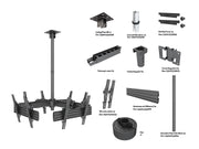 Multibrackets MBC4U Display Ceiling Mount Pro Ceiling Mount Bracket Multibrackets