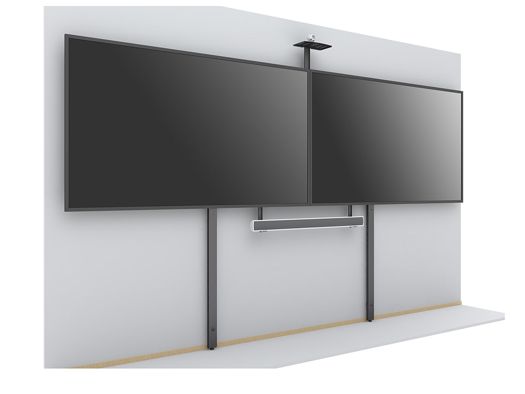 Multibrackets M Pro Series Floor Support - 1025-1750mm Black Mounting Accessory Multibrackets