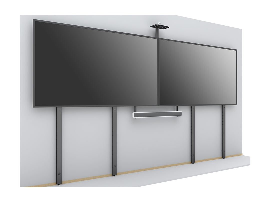 Multibrackets M Pro Series Floor Support - 1025-1750mm Black Mounting Accessory Multibrackets
