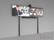 Multibrackets M Pro Series Floor Support - 1025-1750mm Black Mounting Accessory Multibrackets