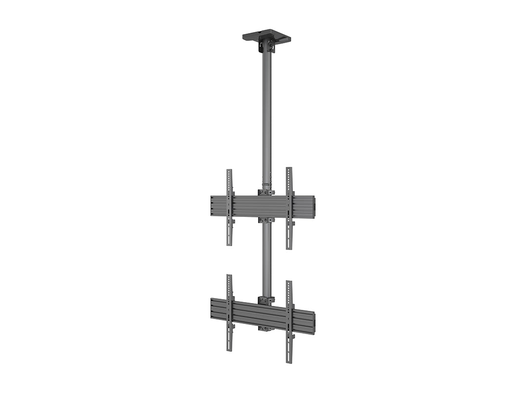 Multibrackets 3m 40" - 65" Dual Display Menu Board Ceiling Mount For 2 Screens Ceiling Mount Bracket Multibrackets