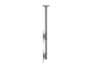 Multibrackets 3m 40" - 65" Dual Display Menu Board Ceiling Mount For 2 Screens Ceiling Mount Bracket Multibrackets
