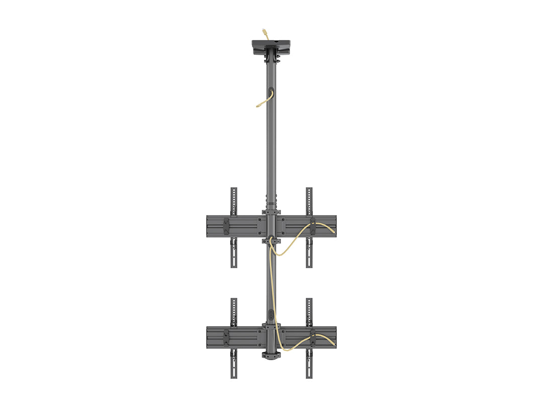 Multibrackets 3m 40" - 65" Dual Display Menu Board Ceiling Mount For 2 Screens Ceiling Mount Bracket Multibrackets