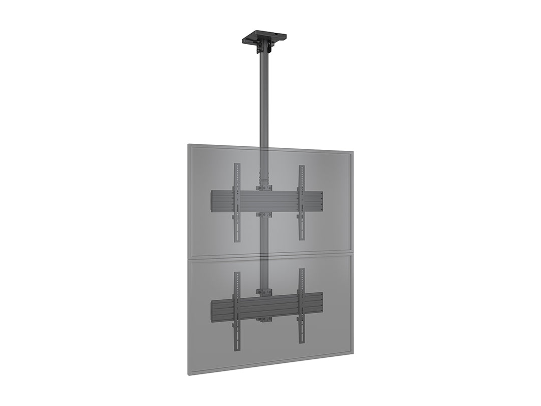 Multibrackets 3m 40" - 65" Dual Display Menu Board Ceiling Mount For 2 Screens Ceiling Mount Bracket Multibrackets