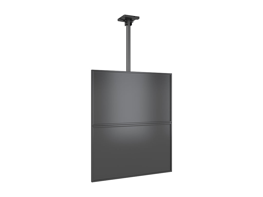 Multibrackets 3m 40" - 65" Dual Display Menu Board Ceiling Mount For 2 Screens Ceiling Mount Bracket Multibrackets