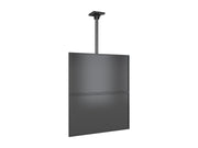 Multibrackets 3m 40" - 65" Dual Display Menu Board Ceiling Mount For 2 Screens Ceiling Mount Bracket Multibrackets