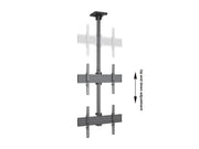 Multibrackets 3m 40" - 65" Dual Display Menu Board Ceiling Mount For 2 Screens Ceiling Mount Bracket Multibrackets