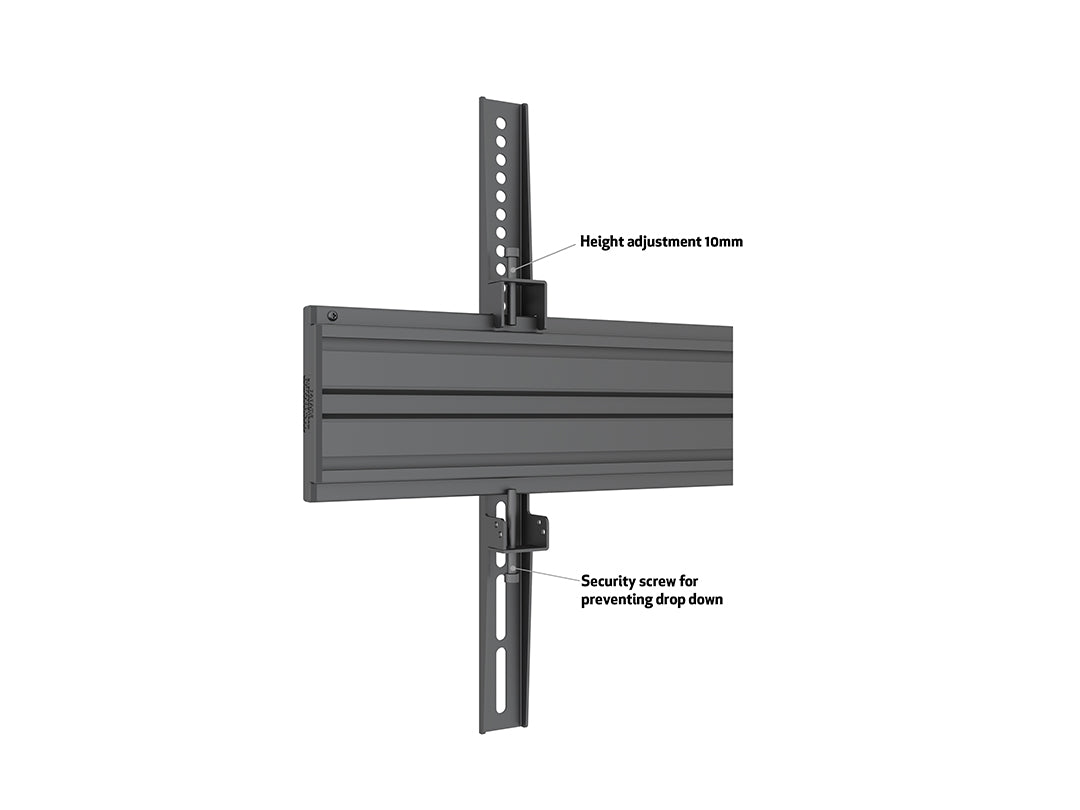 Multibrackets 3m 40" - 65" Dual Display Menu Board Ceiling Mount For 2 Screens Ceiling Mount Bracket Multibrackets